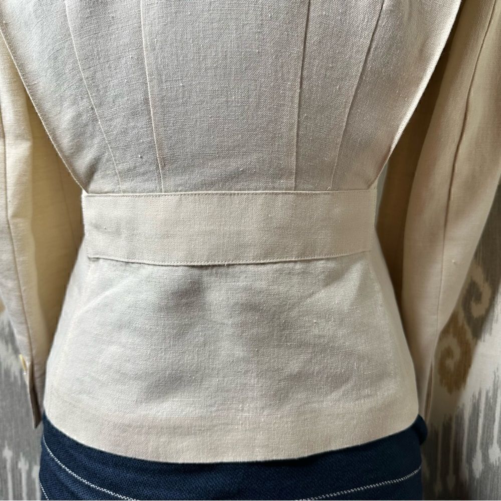 Ralph Lauren Blue Label South Shore Linen Jacket in Cream - Picture 9 of 16